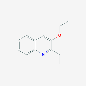 molecular formula C13H15NO B11900097 3-Ethoxy-2-ethylquinoline 