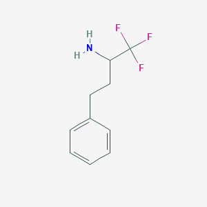 molecular formula C10H12F3N B11900112 1,1,1-Trifluoro-4-phenylbutan-2-amine 