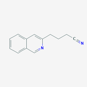 molecular formula C13H12N2 B11900123 4-Isoquinolin-3-YL-butyronitrile CAS No. 396717-24-1