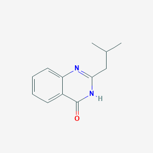 molecular formula C12H14N2O B11900138 4(1H)-Quinazolinone, 2-(2-methylpropyl)- CAS No. 88976-10-7
