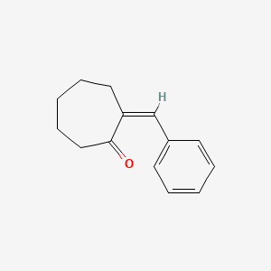 molecular formula C14H16O B11900176 (2Z)-2-benzylidenecycloheptan-1-one 
