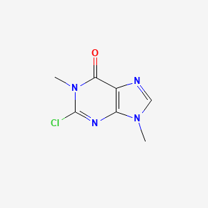 molecular formula C7H7ClN4O B11900184 2-Chloro-1,9-dimethyl-1H-purin-6(9H)-one 