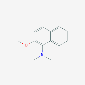 molecular formula C13H15NO B11900191 2-Methoxy-N,N-dimethylnaphthalen-1-amine CAS No. 183890-19-9