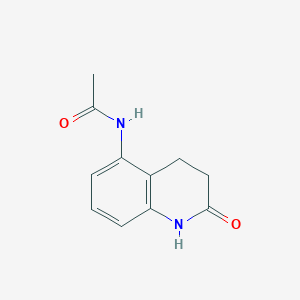 molecular formula C11H12N2O2 B11900203 N-(2-Oxo-1,2,3,4-tetrahydroquinolin-5-yl)acetamide 