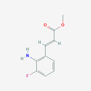 molecular formula C10H10FNO2 B11900248 Methyl (2E)-3-(2-amino-3-fluorophenyl)acrylate 