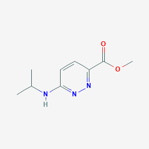 molecular formula C9H13N3O2 B11900254 Methyl 6-(Isopropylamino)pyridazine-3-carboxylate 