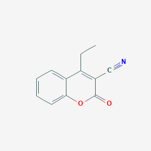 molecular formula C12H9NO2 B11900264 4-ethyl-2-oxo-2H-chromene-3-carbonitrile 