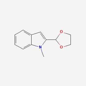 molecular formula C12H13NO2 B11900275 2-(1,3-Dioxolan-2-yl)-1-methyl-1H-indole 