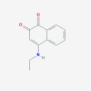 molecular formula C12H11NO2 B11900280 4-(Ethylamino)naphthalene-1,2-dione CAS No. 57404-52-1