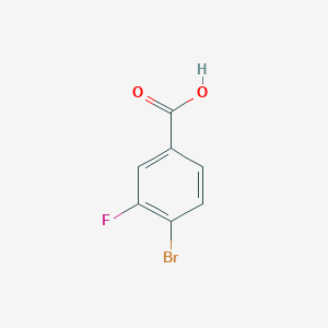 molecular formula C7H4BrFO2 B119003 4-Bromo-3-fluorobenzoic acid CAS No. 153556-42-4