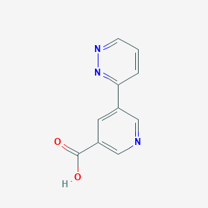 molecular formula C10H7N3O2 B11900303 5-(Pyridazin-3-yl)nicotinic acid CAS No. 1346687-37-3