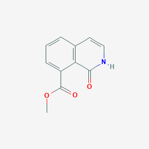 molecular formula C11H9NO3 B11900311 Methyl 1-oxo-1,2-dihydroisoquinoline-8-carboxylate CAS No. 1368336-35-9