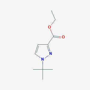 molecular formula C10H16N2O2 B11900319 ethyl 1-tert-butyl-1H-pyrazole-3-carboxylate CAS No. 682757-49-9