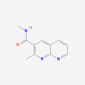 molecular formula C11H11N3O B11900328 N,2-dimethyl-1,8-naphthyridine-3-carboxamide 