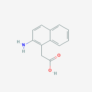 molecular formula C12H11NO2 B11900351 2-(2-Aminonaphthalen-1-yl)acetic acid 