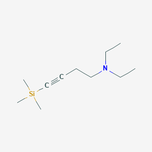 molecular formula C11H23NSi B11900405 N,N-Diethyl-4-(trimethylsilyl)but-3-yn-1-amine CAS No. 18051-92-8