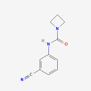 molecular formula C11H11N3O B11900417 N-(3-Cyanophenyl)azetidine-1-carboxamide CAS No. 918813-23-7