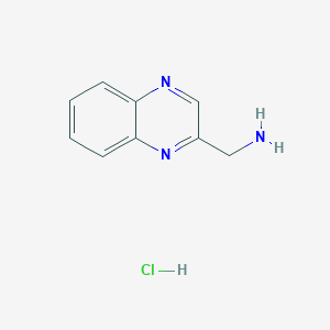molecular formula C9H10ClN3 B11900420 Quinoxalin-2-ylmethanamine hydrochloride CAS No. 857758-56-6