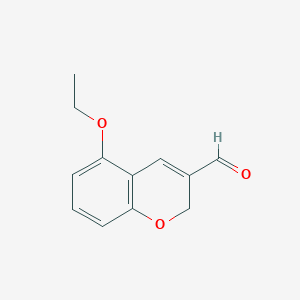 molecular formula C12H12O3 B11900425 5-ethoxy-2H-chromene-3-carbaldehyde 
