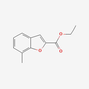 molecular formula C12H12O3 B11900429 Ethyl 7-methylbenzofuran-2-carboxylate CAS No. 53715-90-5
