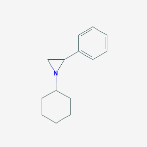 molecular formula C14H19N B11900442 1-Cyclohexyl-2-phenylaziridine CAS No. 27159-37-1