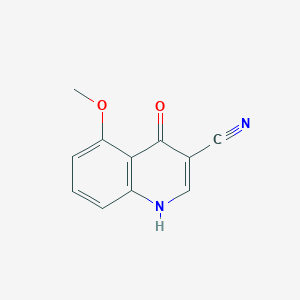 molecular formula C11H8N2O2 B11900443 4-Hydroxy-5-methoxyquinoline-3-carbonitrile CAS No. 331662-64-7