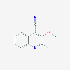 molecular formula C12H10N2O B11900475 3-Methoxy-2-methylquinoline-4-carbonitrile CAS No. 855754-09-5