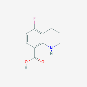 molecular formula C10H10FNO2 B11900487 5-Fluoro-1,2,3,4-tetrahydroquinoline-8-carboxylic acid 