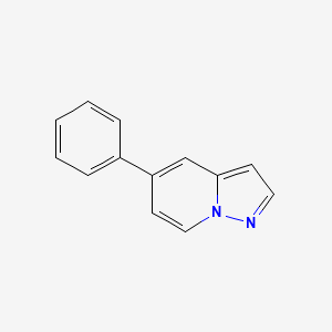 molecular formula C13H10N2 B11900497 5-Phenylpyrazolo[1,5-A]pyridine 