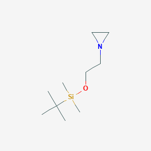 molecular formula C10H23NOSi B11900518 Aziridine, 1-[2-[[(1,1-dimethylethyl)dimethylsilyl]oxy]ethyl]- CAS No. 192657-68-4