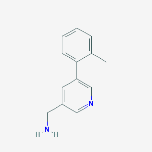 molecular formula C13H14N2 B11900538 (5-(o-Tolyl)pyridin-3-yl)methanamine CAS No. 1356110-92-3