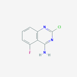 molecular formula C8H5ClFN3 B11900578 2-Chloro-5-fluoroquinazolin-4-amine 
