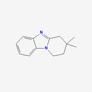 molecular formula C13H16N2 B11900596 3,3-Dimethyl-1,2,3,4-tetrahydropyrido[1,2-a]benzimidazole CAS No. 202346-20-1