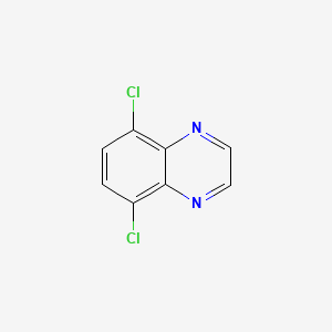 molecular formula C8H4Cl2N2 B11900628 5,8-Dichloroquinoxaline 