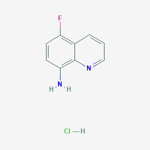 molecular formula C9H8ClFN2 B11900633 5-Fluoroquinolin-8-amine hydrochloride CAS No. 1956365-14-2