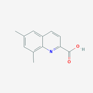 molecular formula C12H11NO2 B11900643 6,8-Dimethylquinoline-2-carboxylic acid 