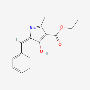 molecular formula C15H15NO3 B1190070 ethyl 5-benzylidene-2-methyl-4-oxo-4,5-dihydro-1H-pyrrole-3-carboxylate 
