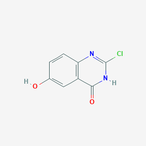 molecular formula C8H5ClN2O2 B11900778 2-Chloro-6-hydroxyquinazolin-4(3H)-one 