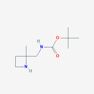 molecular formula C10H20N2O2 B11900797 tert-Butyl ((2-methylazetidin-2-yl)methyl)carbamate 