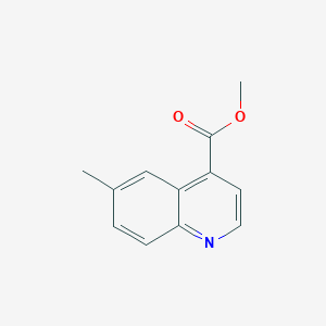 molecular formula C12H11NO2 B11900813 Methyl 6-methylquinoline-4-carboxylate 