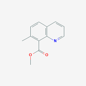molecular formula C12H11NO2 B11900855 Methyl 7-methylquinoline-8-carboxylate 
