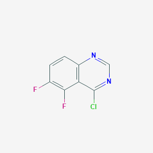 molecular formula C8H3ClF2N2 B11900860 4-Chloro-5,6-difluoroquinazoline 