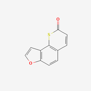 molecular formula C11H6O2S B11900868 2H-Thiopyrano[2,3-e]benzofuran-2-one CAS No. 178625-88-2
