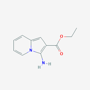 molecular formula C11H12N2O2 B11900911 Ethyl 3-aminoindolizine-2-carboxylate 