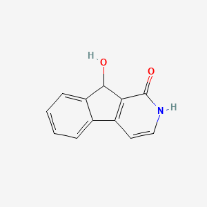 molecular formula C12H9NO2 B11900920 9-Hydroxy-2,9-dihydro-1H-indeno[2,1-c]pyridin-1-one 