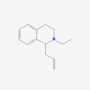 molecular formula C14H19N B11900947 Isoquinoline, 2-ethyl-1,2,3,4-tetrahydro-1-(2-propenyl)- CAS No. 144344-02-5