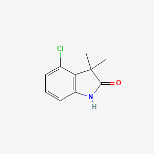 molecular formula C10H10ClNO B11900987 4-Chloro-3,3-dimethylindolin-2-one 