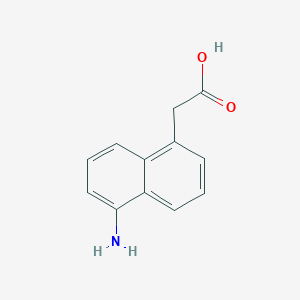 molecular formula C12H11NO2 B11901007 1-Aminonaphthalene-5-acetic acid 