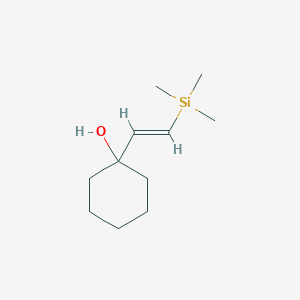 molecular formula C11H22OSi B11901032 1-(2-(Trimethylsilyl)vinyl)cyclohexanol 