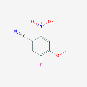 molecular formula C8H5FN2O3 B11901059 5-Fluoro-4-methoxy-2-nitrobenzonitrile 